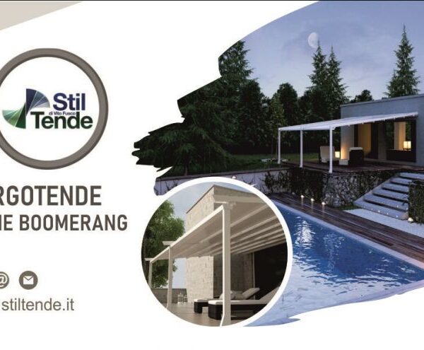 offerta pergole da esterno in alluminio con tetto pvc serie boomerang